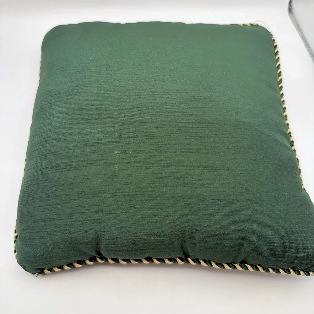 Merry Christmas Throw Pillow Hearts Go Home Embroidered Velvet Beaded 11x11